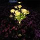 thumbnail image 1 of Lámpara solar Ziloco en liquidación. Luces solares de flores para exteriores, luces decorativas para jardín, luces LED para paisajes, luces de estaca con encendido y apagado automático, brillo de, 1 of 7