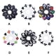 thumbnail image 2 of Soidarity 10 piezas PU cubiertas de palos de Golf equipo deportivo regalos para golfistas hombres nuevo diseño interior grueso felpa Digital Blanco negro Soidarity OD003029-05, 2 of 6