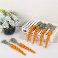 thumbnail image 4 of Rustic Spring Beaded Carrot Easter Decorations Hanging Wooden Beaded Carrots for Spring Tiered Tray Ornament, 4 of 6