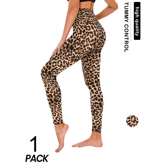 Women's High Waisted Leggings – Squat-Proof Tummy Control Yoga Pants for Cycling, Running & Gym Workouts