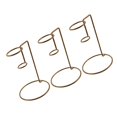 thumbnail image 5 of Iron Ice Cream Rack Golden Cone Holder Stand for Storage Use 3Pcs Metal, 5 of 5