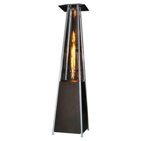 SUNHEAT Contemporary Square Glass Tube Propane Patio Heater