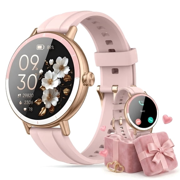 Smart Watches for Women, 1.27" HD Fitness Tracker with Bluetooth Calls, 100  Sport Modes Watch with Heart Rate/Sleep Monitor Pedometer, IP68 Waterproof Smartwatch Compatible IOS/Android