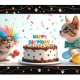 thumbnail image 4 of Decorative Design Happy Birthday Banner Colorful Theme Party Backdrop for Kids Party Indoor Decoration Photo Shoot, 4 of 8