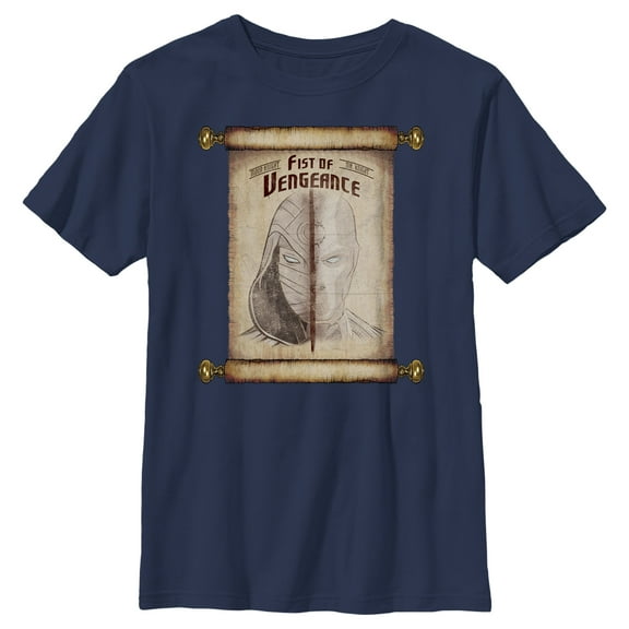 Boy's Marvel: Moon Knight Fist of Vengeance Graphic Tee Navy Blue Medium