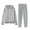 Gray, variant on Women's Sweat Suits Plus Size Fashion Sports Casual Long Pants Hooded Sweater Coat Tops Pants Set Long Sleeve Hooded Set With Pockets