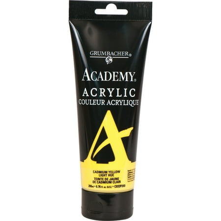 UPC: 0014173376152 | Grumbacher Academy Acrylic  200ml Tube  Cadmium Yellow Light