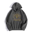 thumbnail image 4 of Gerichy Mens 2024 Casual Cotton Hooded Collar Drawstring Hoodies Pullover Sweatshirts Casual Long Sleeve Shirts Dark Gray,S, 4 of 5