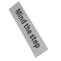 LEORX Durable Silver Caution Sign Watch Your Step Board for Indoor Outdoor Use