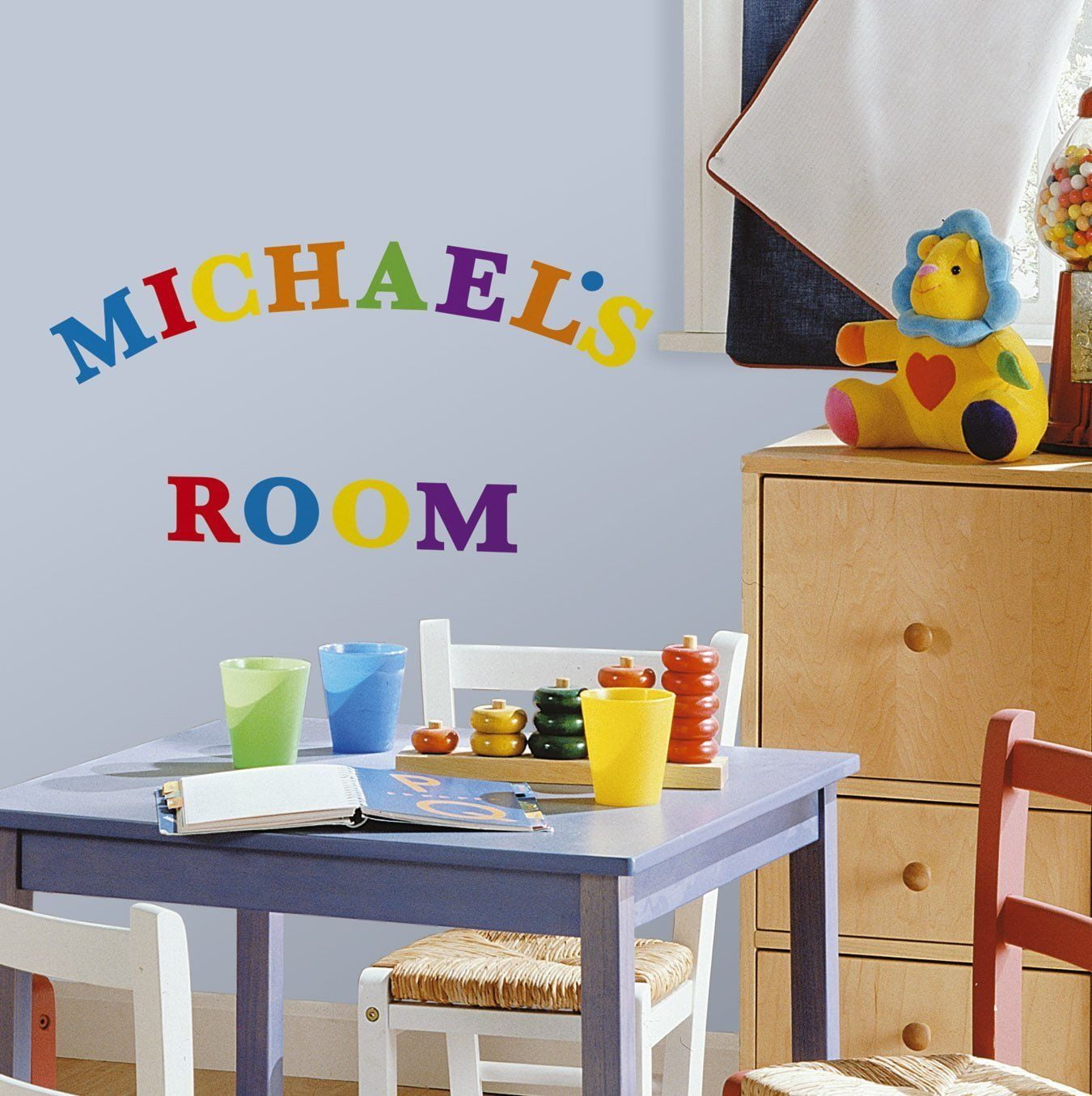 Express Yourself Colorful Primary Alphabets Peel & Stick 73 Wall Decals