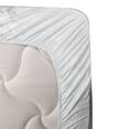 thumbnail image 3 of Ambesonne Christmas Fitted & Top Sheet Set with Shams, Snowy Woodland Holiday, White and Red, 3 of 4