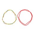 thumbnail image 1 of 2Pcs Bikini Chain Beach Chain Waist Chain Waist Beads Belly Beads Double-string Chain (Colorful), 1 of 8