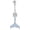 Mermaid Tail, variant on Belly Button Rings 925 Sterling Silver Belly Piercing Jewelry Hypoallergenic Navel Rings Gifts for Women