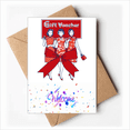 thumbnail image 1 of Chinese Culture Red Woman Welcome Back Greeting Cards Envelopes Blank, 1 of 3