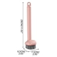 thumbnail image 6 of Rotating Long Handle Pot and Dishes Brush, Kitchen Scrubber with Built In Scraper for Pans, Durable Cleaning Tool for Cookware, Professional Grade Manual Brush for Daily Household Dishcare, by UKHCCC, 6 of 8