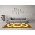 thumbnail image 3 of Ahgly Company Machine Washable Indoor Rectangle Persian Yellow Traditional Area Rugs, 8' x 10', 3 of 4
