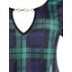 thumbnail image 3 of Talla grande de la cadena de la llave cuadra camiseta de manga larga Rosegal Mangas largas de talla grande, 3 of 5