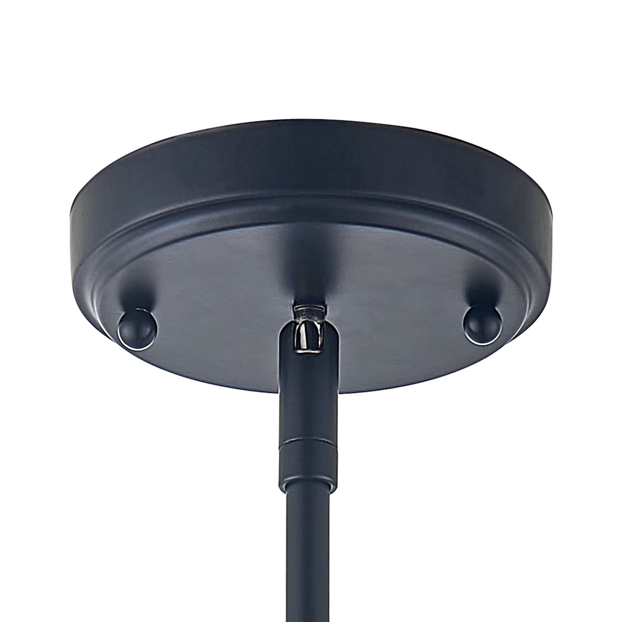 Matte Black Haddie 1-Light Mini Pendant, Dimmable with Frosted Glass Shade, Sloped Ceiling Compatible