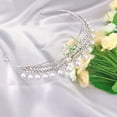thumbnail image 4 of Tocado de novia elegante de 1 pieza, tocado de corona de perlas brillantes, tocado de boda, 4 of 6