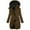 MFQR1-Brown, variant on Women's Winter Coat Fleece Lined Puffer Jacket Plus Size Waterproof Detachable Hooded Zip Up Down Jackets Warm Thermal Thick Sherpa Parka Jackets with Pockets
