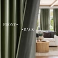 thumbnail image 6 of NICETOWN Sage Green Velvet Curtains for Bedroom, Super Soft Vintage Luxury Heavy Blackout Drapes, Room Darkening Thermal Insulated Velvet Curtain for Living Room, 52"x108", 2 Panels, 6 of 8