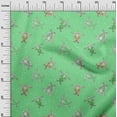 thumbnail image 3 of oneOone Cotton Poplin Mint Green Fabric Ocean Turtles With Dot Sewing Fabric By The Yard Printed Diy Clothing Sewing Supplies 56 Inch Wide, 3 of 4