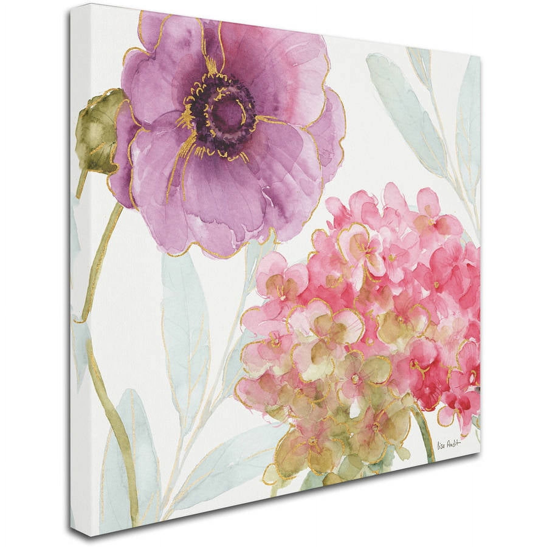 Trademark Fine Art "Rainbow Seeds Flowers IX" Canvas Art by Lisa Audit
