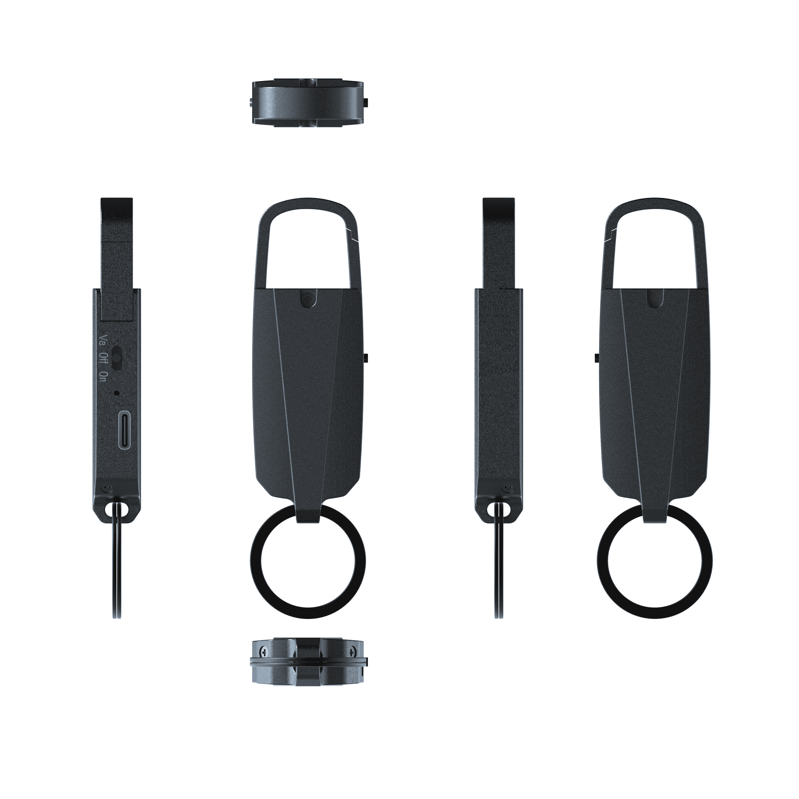 RONY 64GB Digital Voice Recorder with Playback - 760 Hours Keychain Voice Activated Recorder - Noise Reduction Audio Recording Device for Lectures Meetings Music