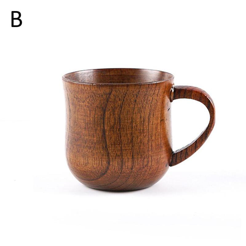 Portable Natural Wooden Cup Wood Coffee Tea Beer Juice Milk Water Mug 
