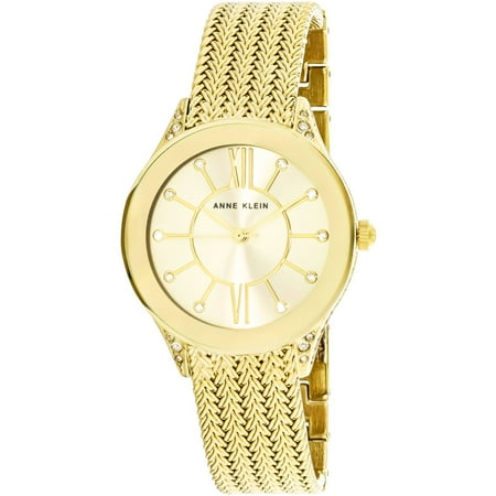 Anne Klein Women's AK-2208CHGB Gold Metal Quartz Fashion Watch