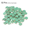 thumbnail image 3 of Alphabet A-Z Enamel Letter Charm Jewelry Charm Enamel Initial Charm Gold Green Pendant Charm, 52 Pack, 3 of 6