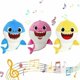 thumbnail image 4 of Soft Doll Baby Cartoon Shark Toy With Music Singing English Songs Gift Children Girl-pink, 4 of 4