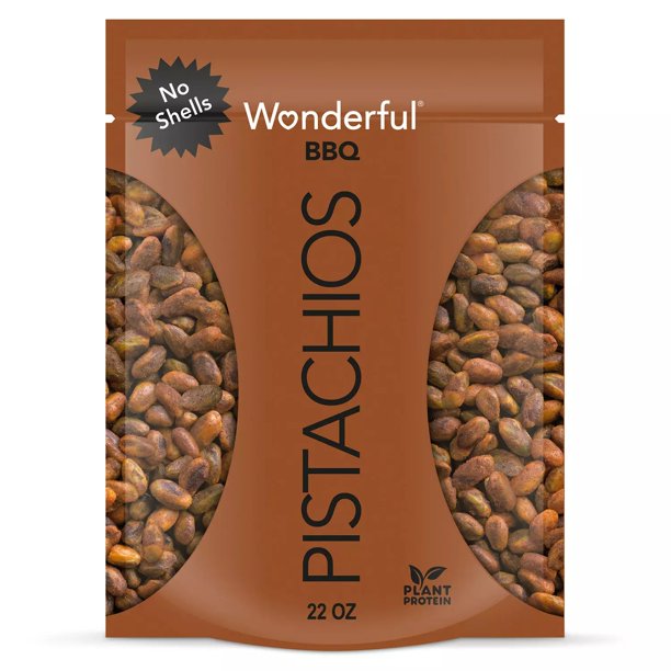 Wonderful Pistachios, No Shells, Barbeque Flavored Nuts (22 Ounce