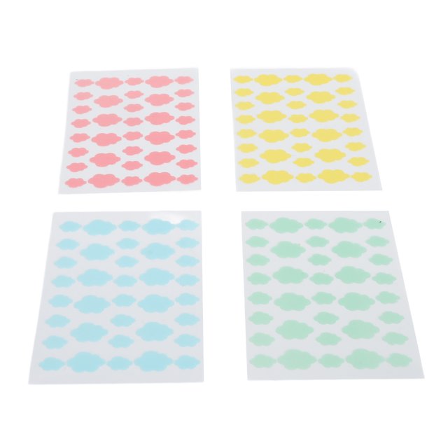 Etiqueta Engomada De La Espinilla, Parches Portátiles Del Punto Del Zit De Las Formas De La Nube Para El Diario
