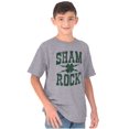 thumbnail image 3 of St Patricks Day Shamrock Clover Crewneck T Shirts Boy Girl Teen Brisco Brands XS, 3 of 5