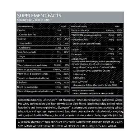 Myogenix Aftershock, Fruit Punch, 5.82Lb