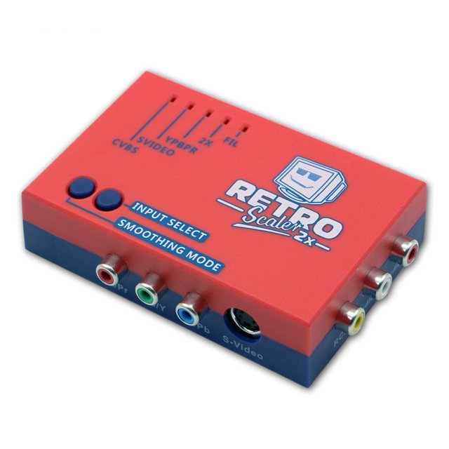 Convertidor compatible de A/V a HDMI y duplicador de línea compatible con Vic20 (rojo)