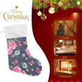 thumbnail image 4 of Coolnut 17.7 Inch Christmas Stockings, 2 PCS Pink Flowers Presonalized Large Stocking Sock for Family Holiday Xmas Party Decorations, 4 of 7