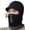 Black, variant on Ear Protective Fleece Neck Gaiter Hat with Ear Flap Hooded Hat for Hiking Skiing Cold Weather Skull Hat Sport Headgear