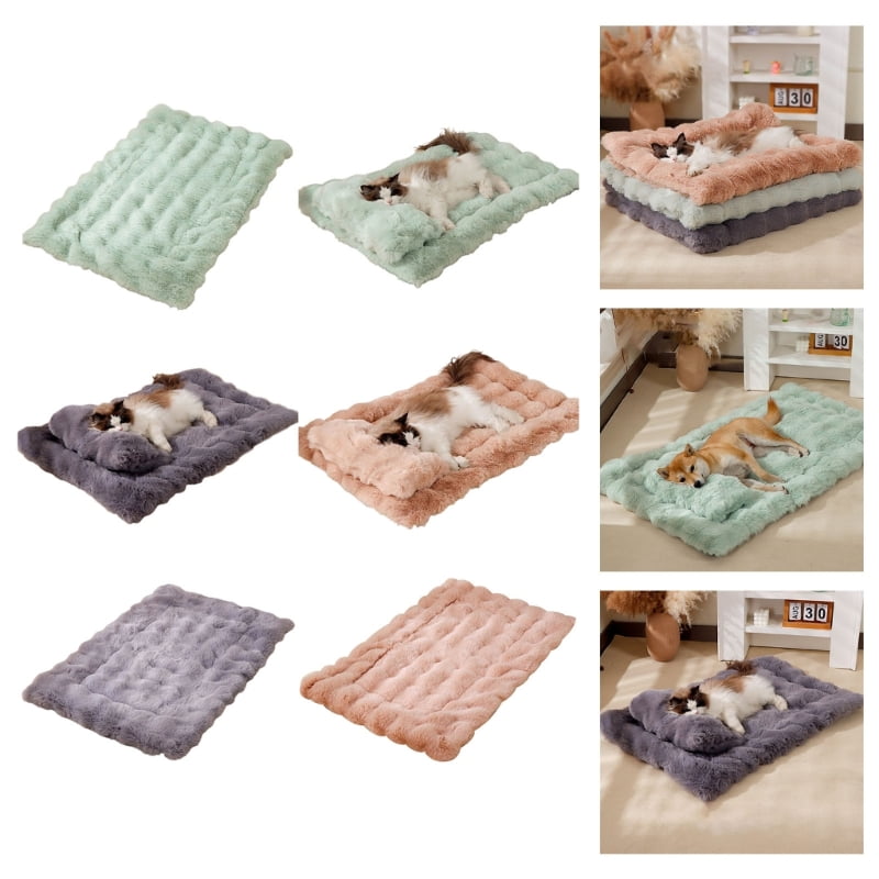 lanema Extra Thick Dog Bed Mat Plush Year Round Comfort Puppy Pads Blanket Pet Sleep