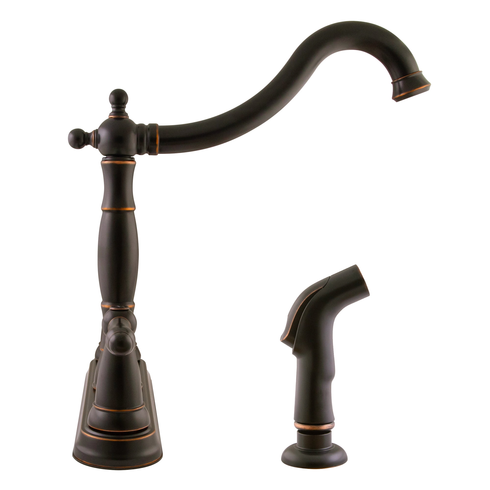 Design House Oakmont Kitchen Faucet with Side Sprayer in Oil Rubbed Bronze