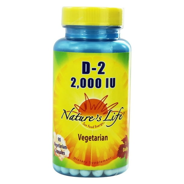 Nature's Life Vitamin D2 2000IU High Potency Ergocalciferol