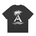 thumbnail image 3 of NAMTYQX Tshirts Shirts for Men Short Sleeved Comfortable Plus Size Loose Lightweight Crew Neck Casual Hawaiian Graphic Cool Summer Tops for Teens Black Size 3XL, 3 of 5
