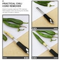 thumbnail image 5 of 2 Pcs Jalapenos Peppers Stainless Steel Slicer Cucumber Corer Manual Corers Melon and Fruit with Teeth (2pcs) Red Dates, 5 of 6
