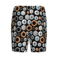 thumbnail image 2 of Haiem Colorful Screws Men's Pajama Short with Soft Woven Cotton Elastic Waistband Sleep Short-Small, 2 of 9