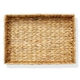 thumbnail image 5 of Casafield Bathroom Storage Baskets - Set of 2, Natural - Water Hyacinth, 15.75" W x 11.25" D x 3.25" H, Woven Toilet Paper, Tissue, Shelving Bins, 5 of 7