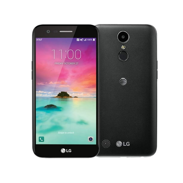 Lg K20 M255 4g Lte 16gb 5 3 Black Phone At T Unlocked All Gsm Carriers Mint Manufacturer Refurbished Walmart Com