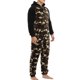 thumbnail image 5 of Pijama de camuflaje de terciopelo de doble cara con capucha informal para hombre, traje unido con cremallera Pompotops oipoqjl29305, 5 of 9