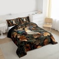 thumbnail image 3 of Feelyou 3D Wildlife Duck Full Size Comforter Sets, Jungle Leaf Branches Bedding Sets, 3pcs, 3 of 8