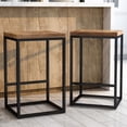 thumbnail image 5 of Furniture of America Druze Metal Square Barstool in Golden Brown (Set of 2), 5 of 11